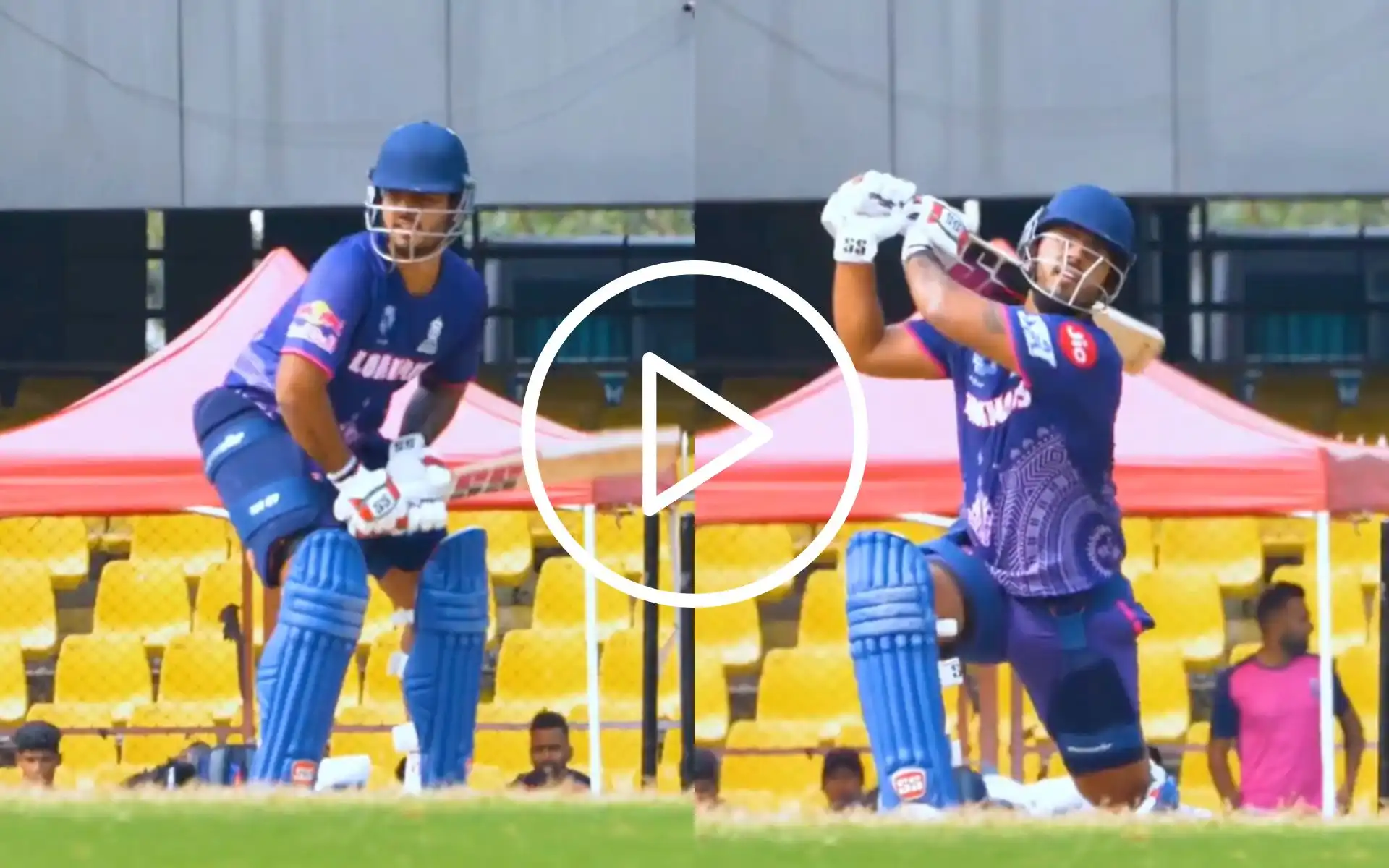 [Watch] Nitish Rana Unleashes Towering Sixes In Rajasthan Royals Nets Ahead of IPL 2025